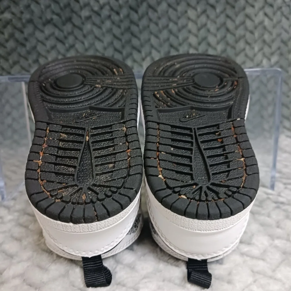Jordan 1 Mid TD White Black Toddler Sneakers Shoes Size 4C